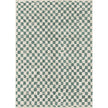 Metro Checkered Slate Green Rug