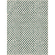 Metro Checkered Slate Green Rug
