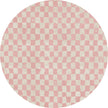Metro Checkered Malibu Pink & White Rug