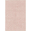 Metro Checkered Malibu Pink & White Rug