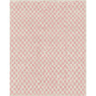 Metro Checkered Malibu Pink & White Rug