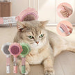 2-in-1 Self-Cleaning Pet Spray Grooming Brush – Dog & Cat Hair Remover Comb