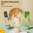 2-in-1 Travel Dog Water Bottle & Food Dispenser – Portable Leak-Proof Pet Feeder Cup with Lanyard (Green, Pink, Gray, Yellow)