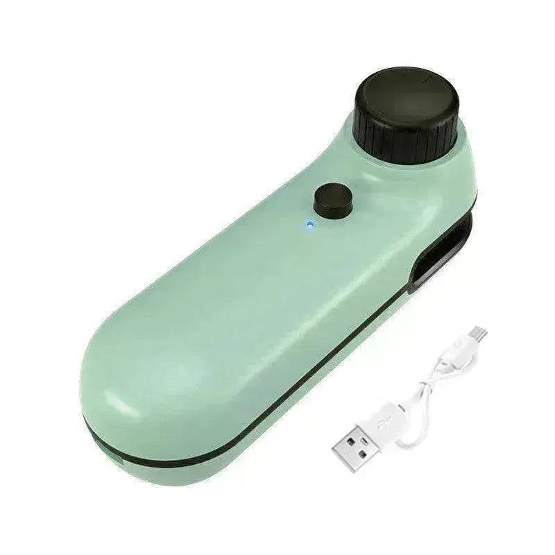 2-in-1 Mini Bag Sealer & Cutter: Rechargeable Heat Seal
