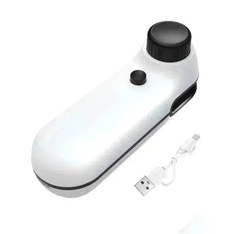 2-in-1 Mini Bag Sealer & Cutter: Rechargeable Heat Seal