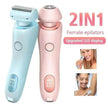 2 In 1 best epilator for women USB Rechargeable smooth glide Hair Remover Electric Shaver