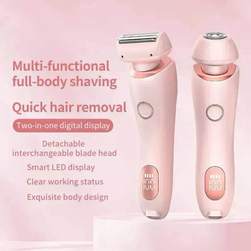2 In 1 best epilator for women USB Rechargeable smooth glide Hair Remover Electric Shaver