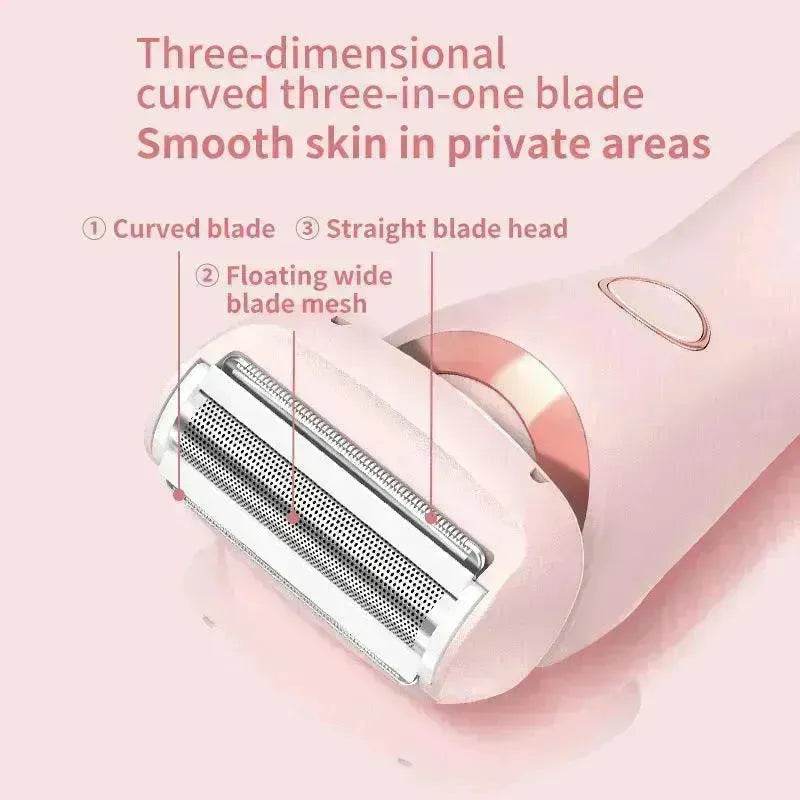 2 In 1 best epilator for women USB Rechargeable smooth glide Hair Remover Electric Shaver