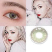 2 pieces Annual throw Russian girl blue color contacts lenses