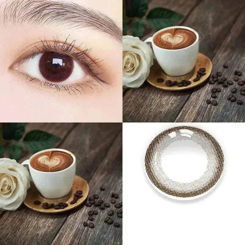 2 pieces Annual throw Russian girl blue color contacts lenses