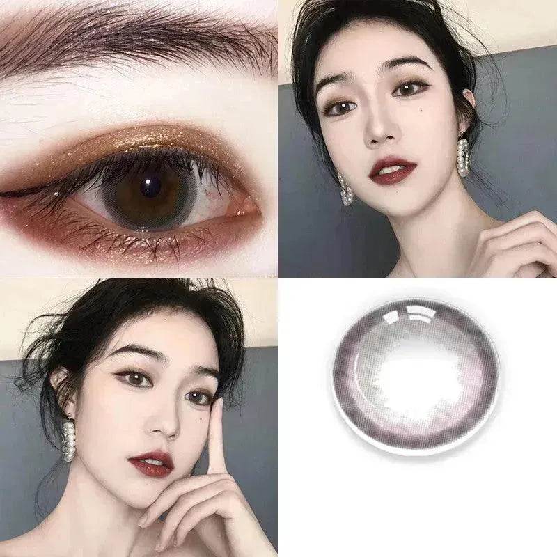 2 pieces Annual throw Russian girl blue color contacts lenses