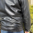 BOL Men's Double Collar Leather Bomber Jacket