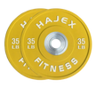 HAJEX Olympic Competition Steel Hub Bumper Plates Colored - 15, 25, 35, 45, 55 LB