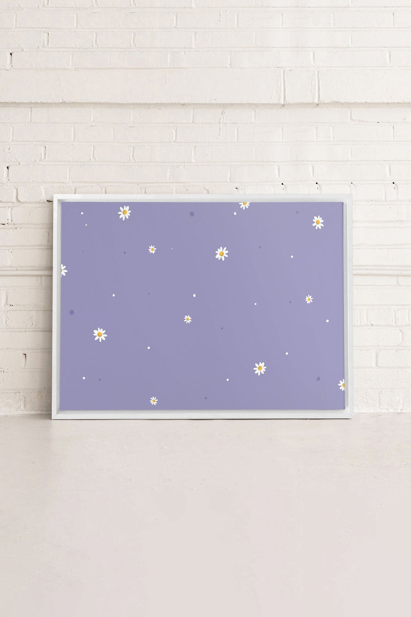 FLEURS DE LUNE, Oeuvre sur toile étirée