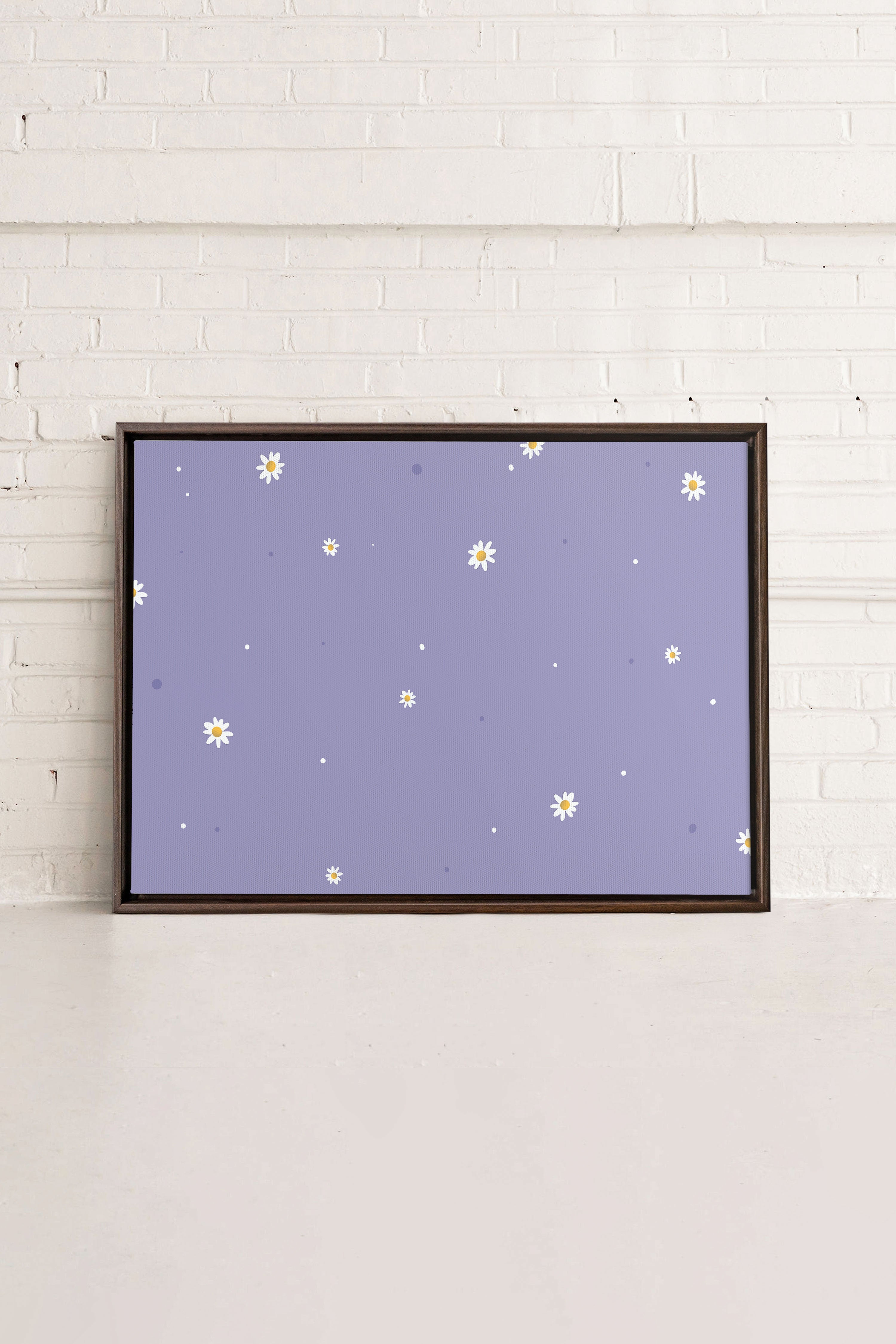FLEURS DE LUNE, Oeuvre sur toile étirée