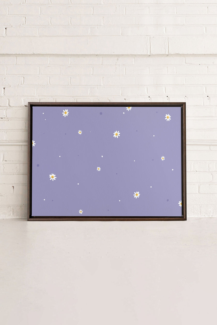 FLEURS DE LUNE, Oeuvre sur toile étirée