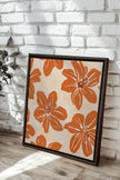 RAYON FLORAL, Oeuvre sur toile étirée