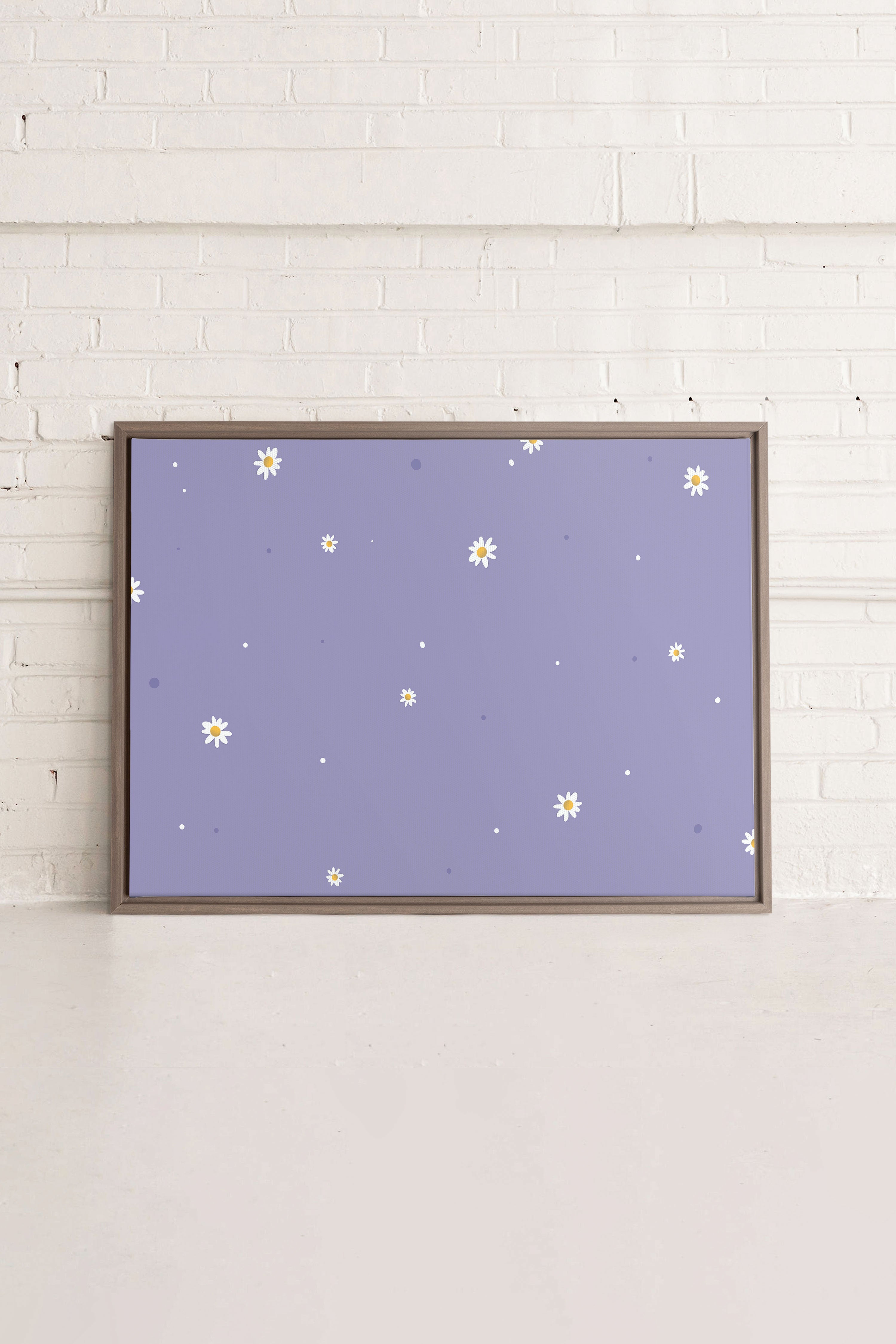 FLEURS DE LUNE, Oeuvre sur toile étirée