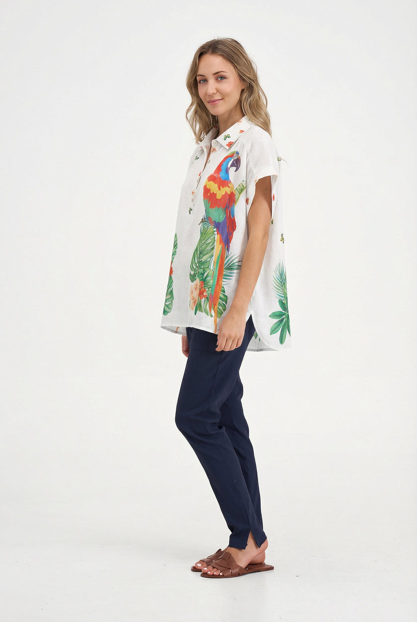 Women's Woven Tunic Top