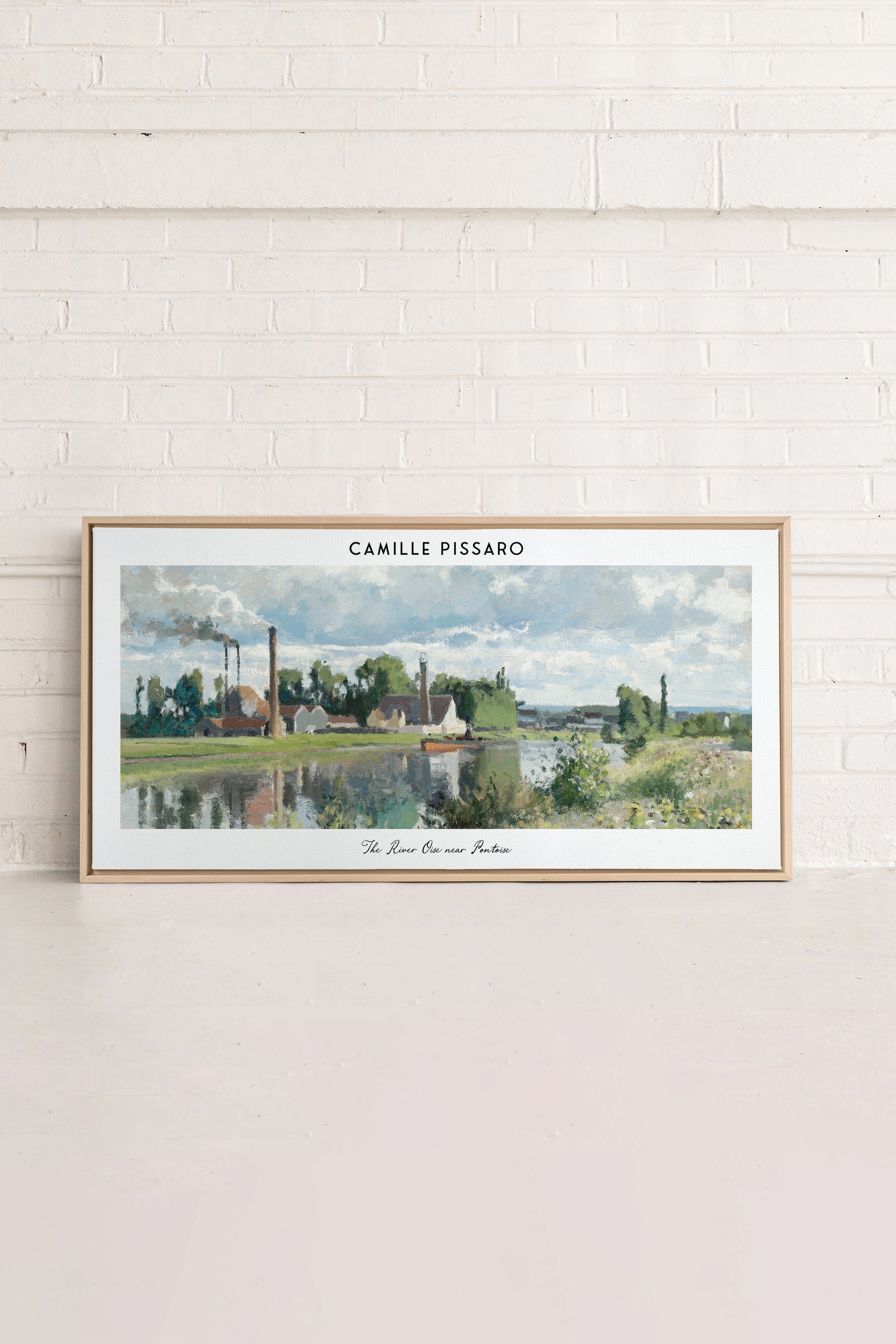 THE RIVER OISE, Oeuvre sur toile étiré