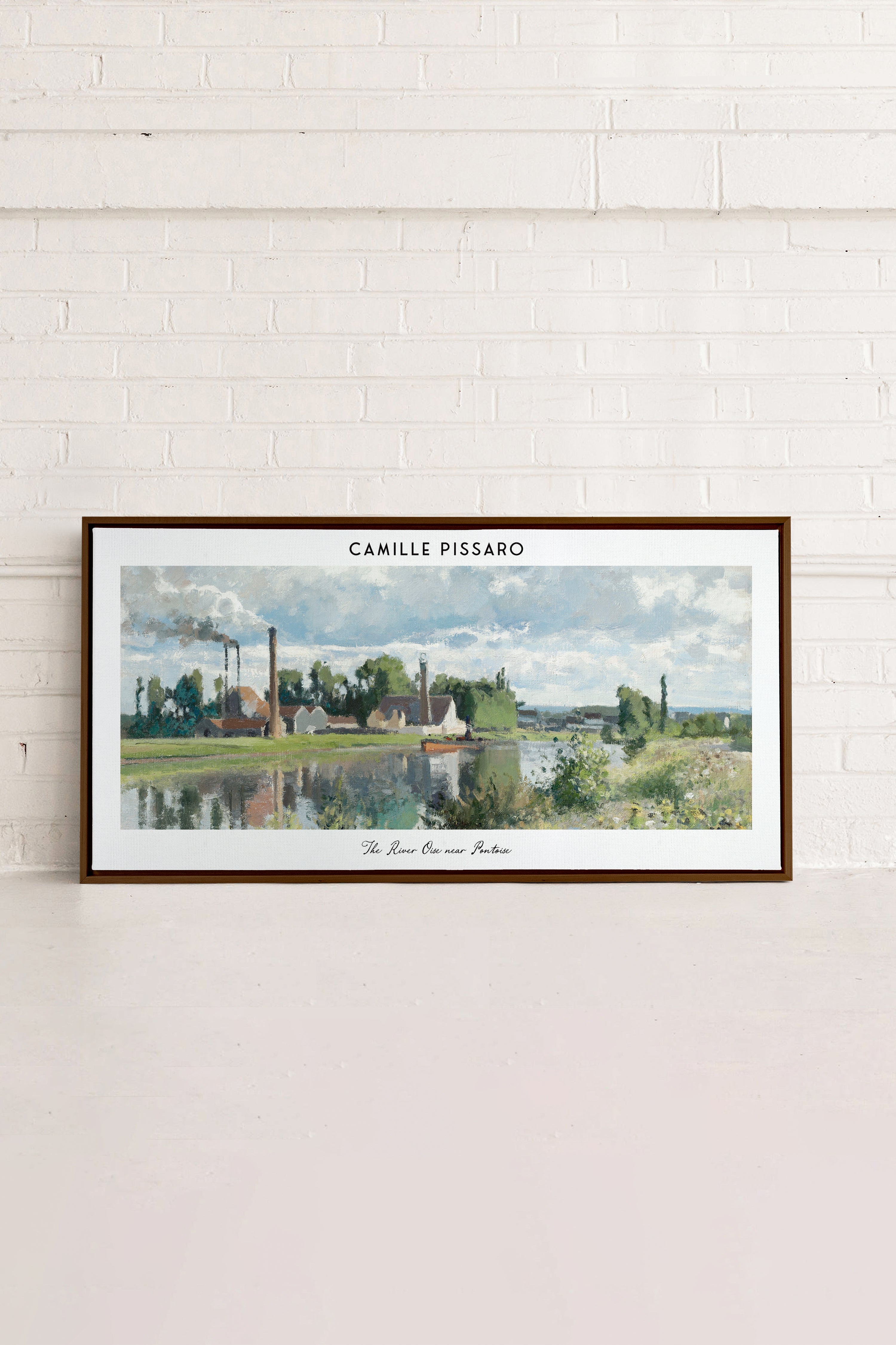 THE RIVER OISE, Oeuvre sur toile étiré