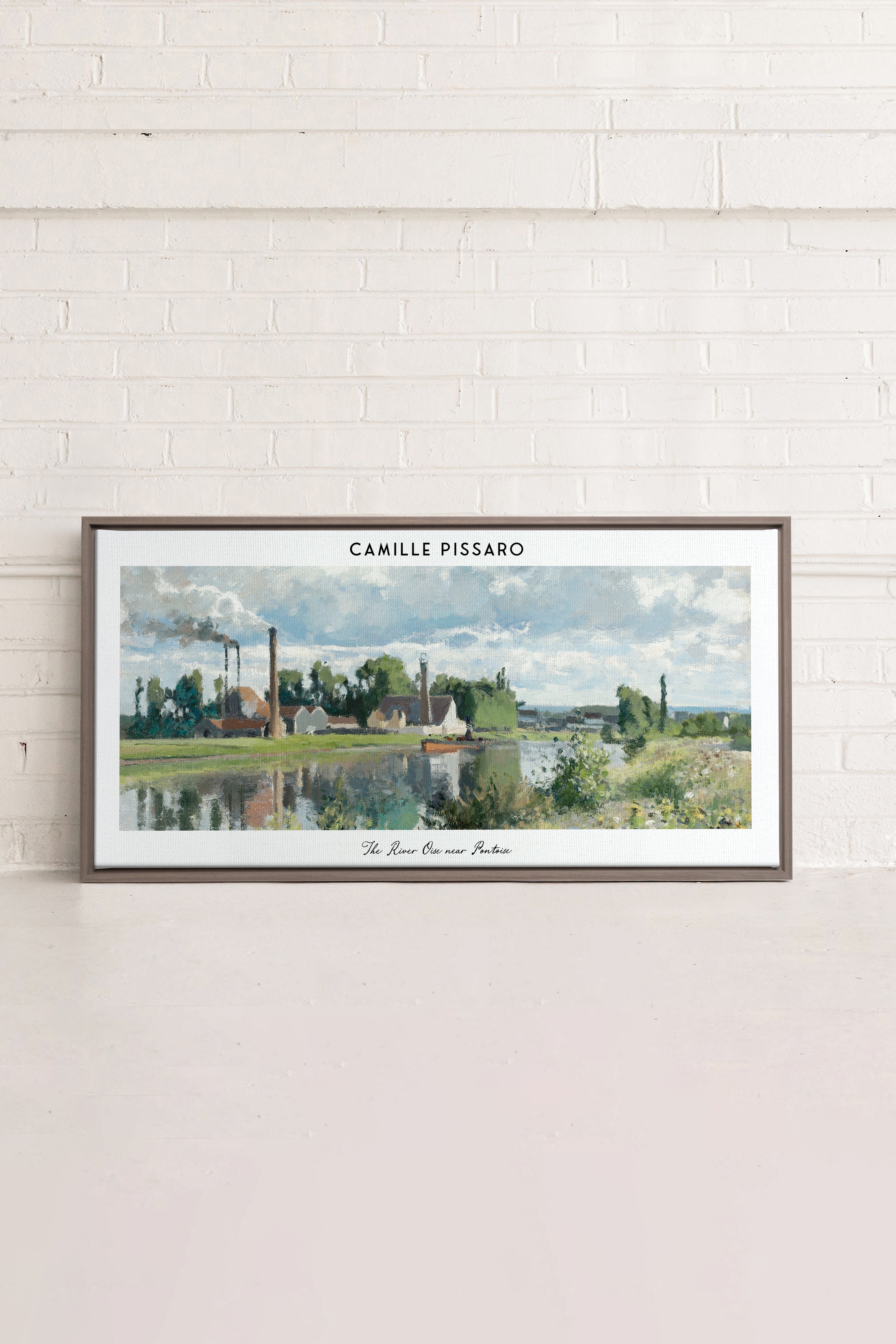 THE RIVER OISE, Oeuvre sur toile étiré