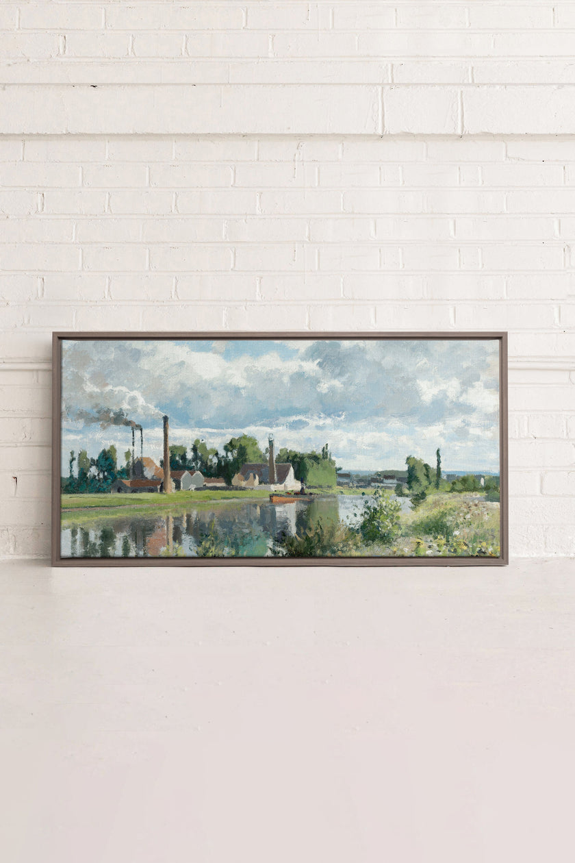 THE RIVER OISE, Oeuvre sur toile étiré