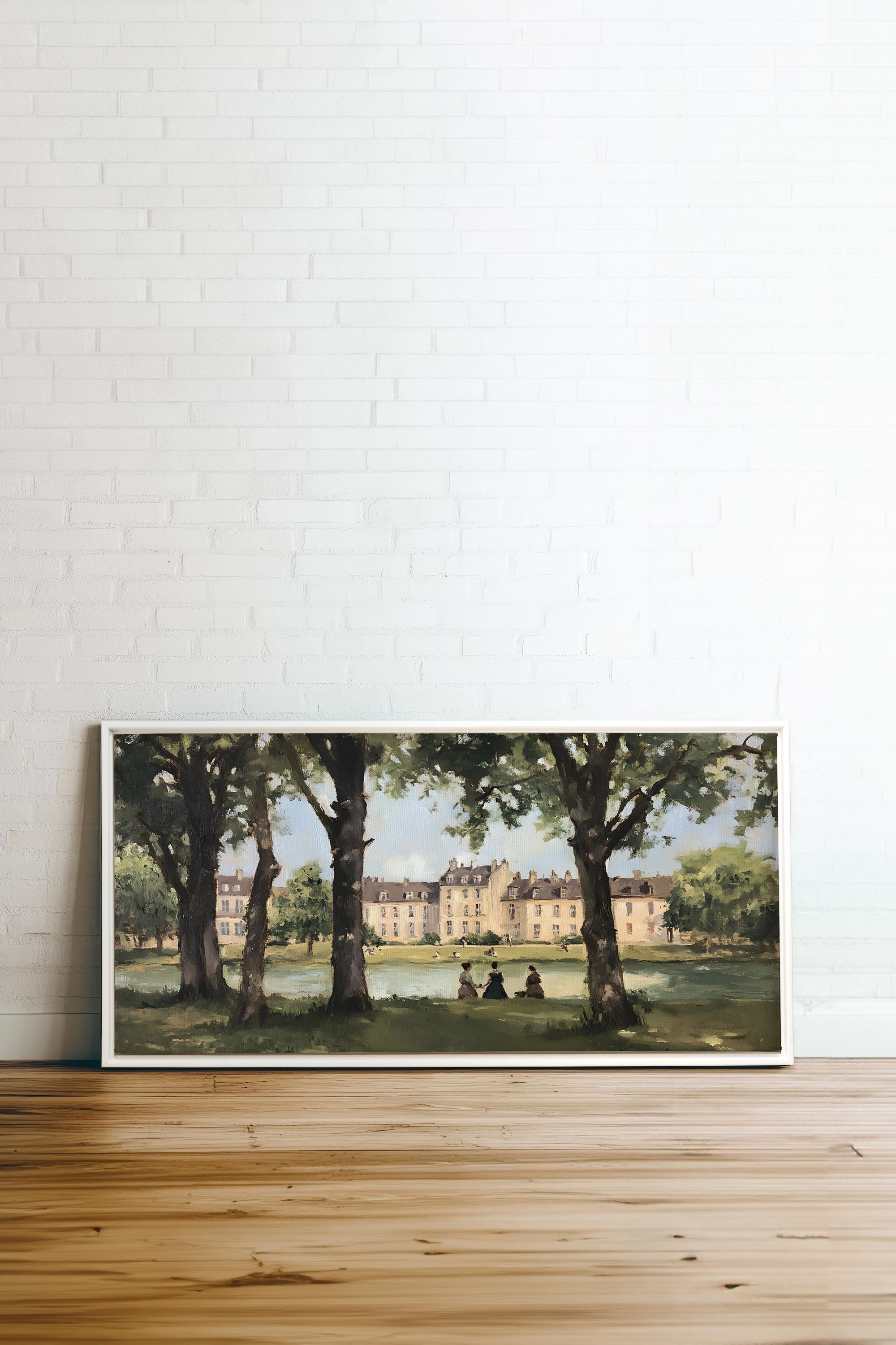 SUMMER AT THE ESTATE, Oeuvre sur toile étirée