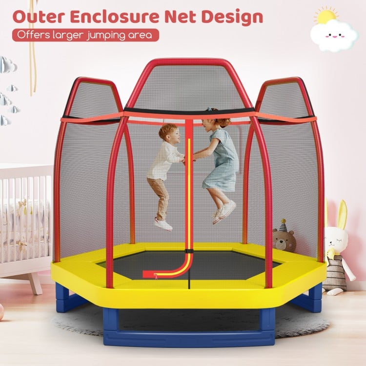 7 Feet Kids Recreational Bounce Jumper Trampoline