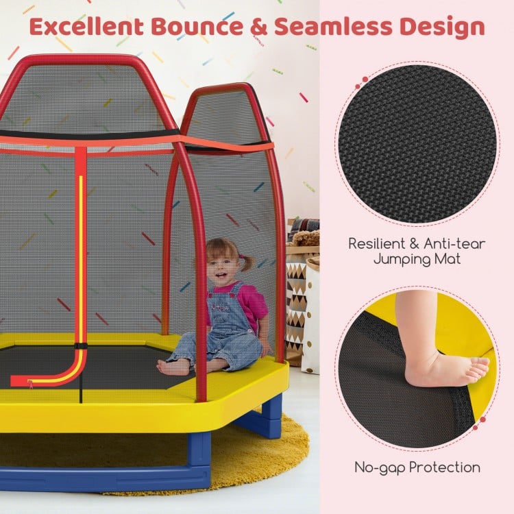 7 Feet Kids Recreational Bounce Jumper Trampoline