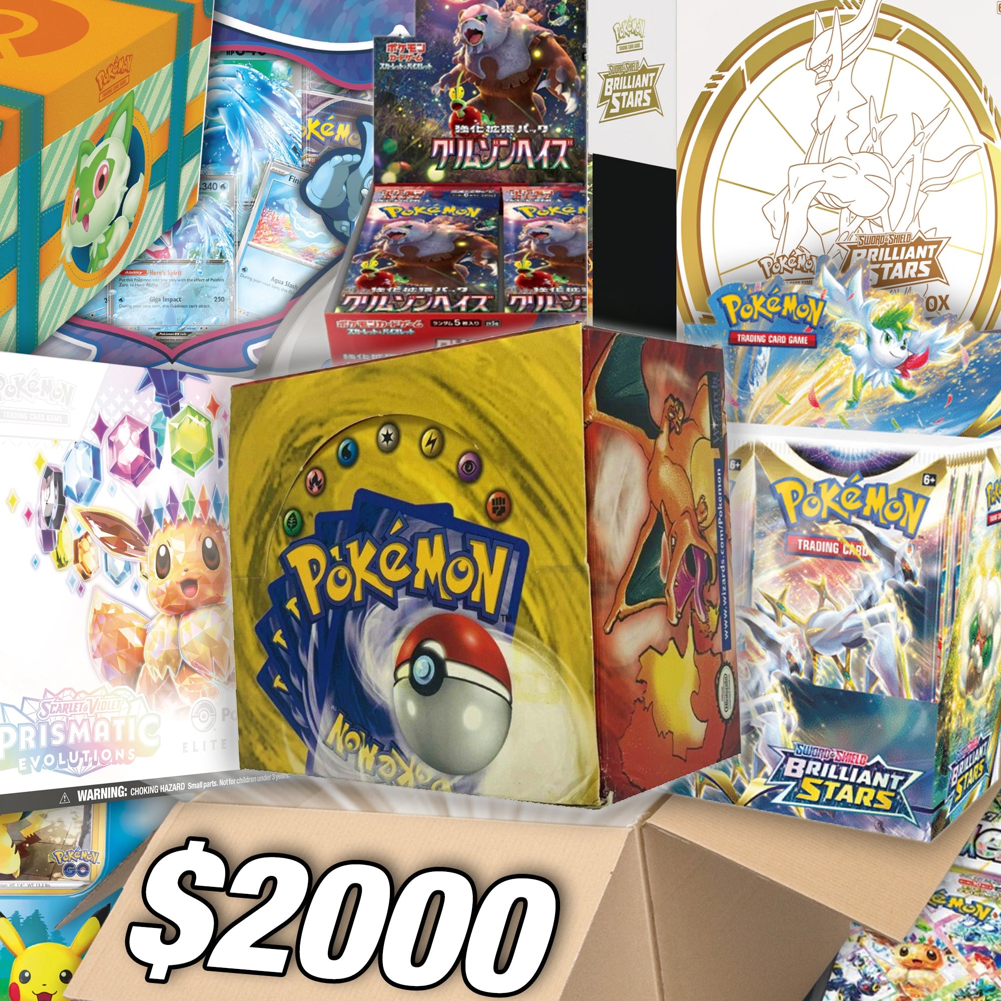 The Pokemon Card $1000 Box! - Assorted Pokémon Trading Cards
