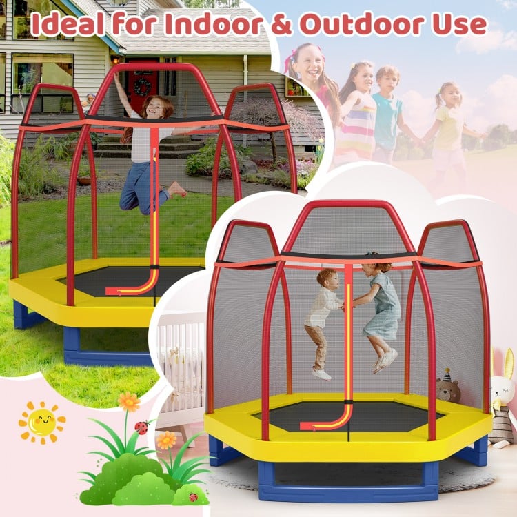 7 Feet Kids Recreational Bounce Jumper Trampoline
