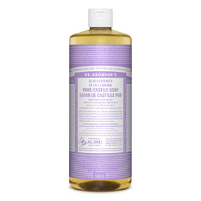 Dr. Bronner's Magic Soap - Lavender Pure-Castile Liquid Soap (946ml)