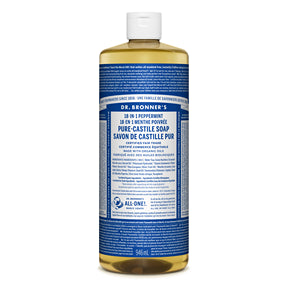 Dr. Bronner's Magic Soap - Peppermint Pure-Castile Liquid Soap (946ml)