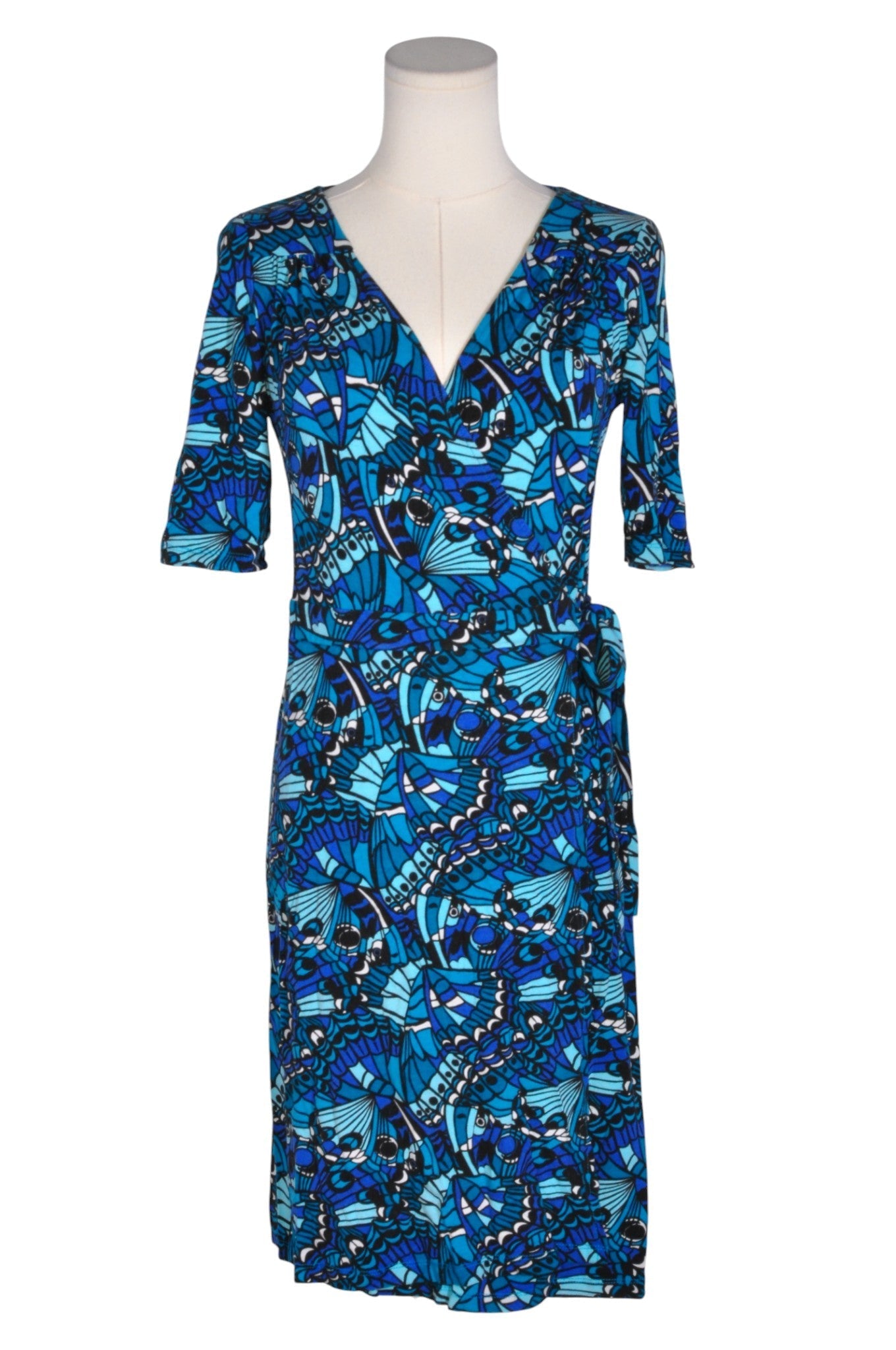 H&M Women Wrap Dresses Regular fit in Blue - 12