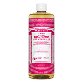 Dr. Bronner's Magic Soap - Rose Pure-Castile Liquid Soap (946ml)