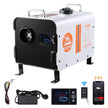 VEVOR 8KW Diesel Heater, 12V/24V All-in-One Air Heater, Bluetooth App, Remote & Display, CO Alarm, Fast Heating Horizontal Portable Heater for Vehicles & Garage