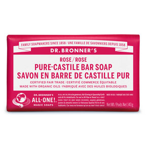 Dr. Bronner's Magic Soap - Rose Pure-Castile Bar Soap (140g)