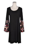 ROSE & ALI Women A-Line Dresses Regular fit in Black - S