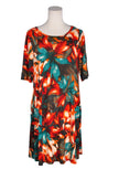 UNBRANDED Women Drop Waist Dresses Regular fit in Orange - M