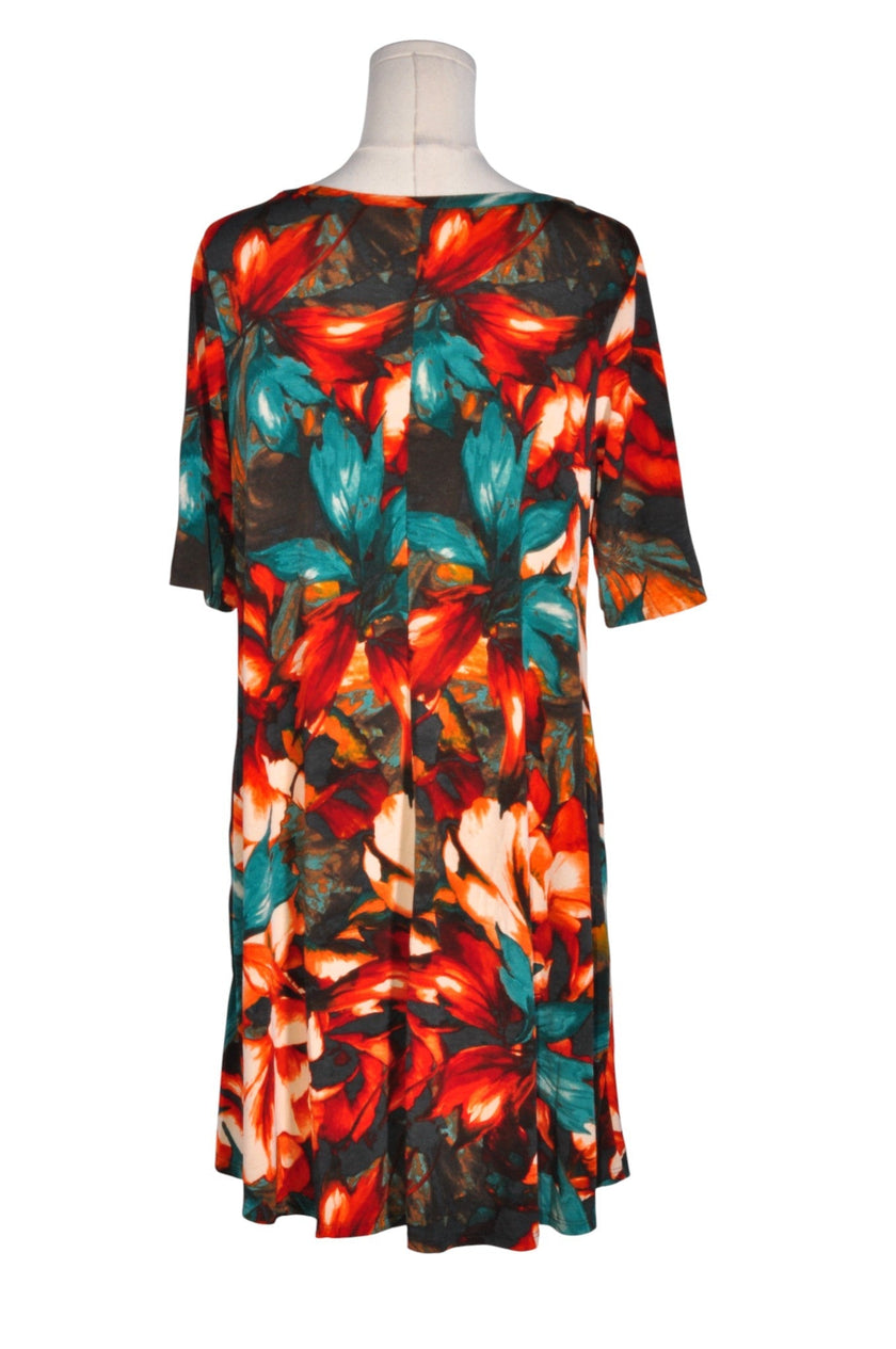 UNBRANDED Women Drop Waist Dresses Regular fit in Orange - M