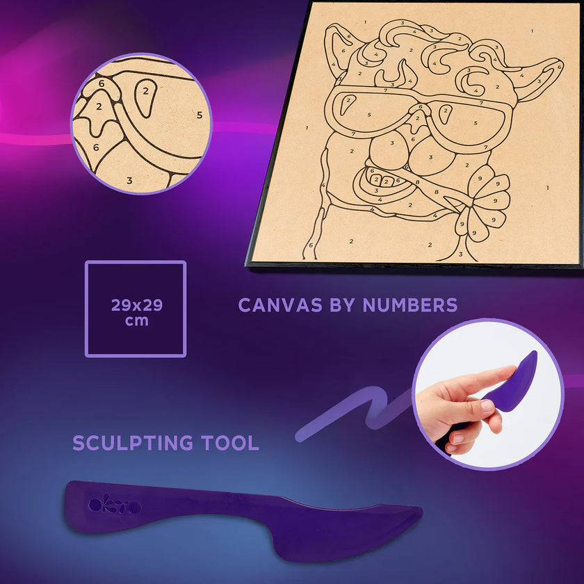 OKTO - COLORING WITH CLAY BY NUMBERS - LLAMA