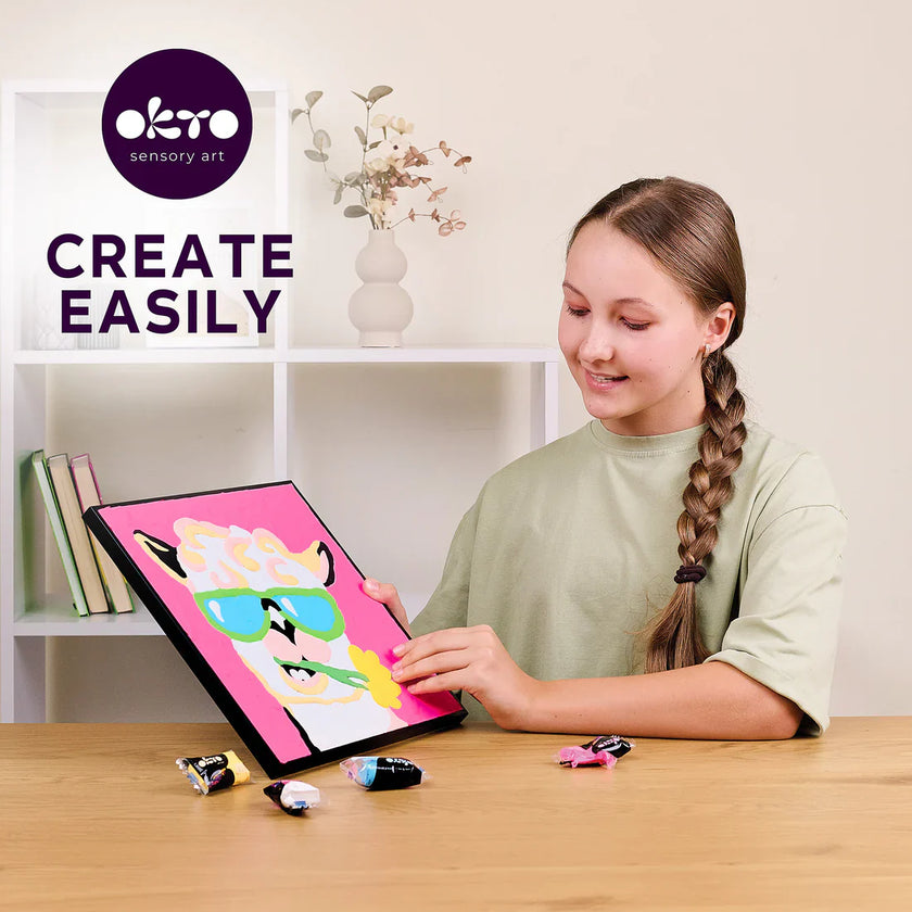 OKTO - COLORING WITH CLAY BY NUMBERS - LLAMA