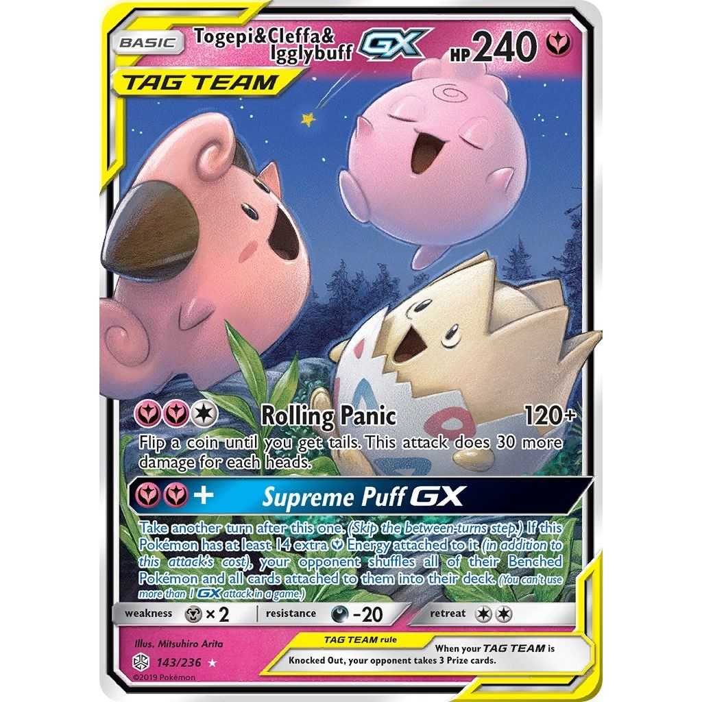 Togepi & Cleffa & Igglybuff GX (143/236) (SM12)