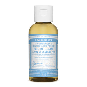 Dr. Bronner's Magic Soap - Baby Unscented Pure-Castile Soap (59ml)