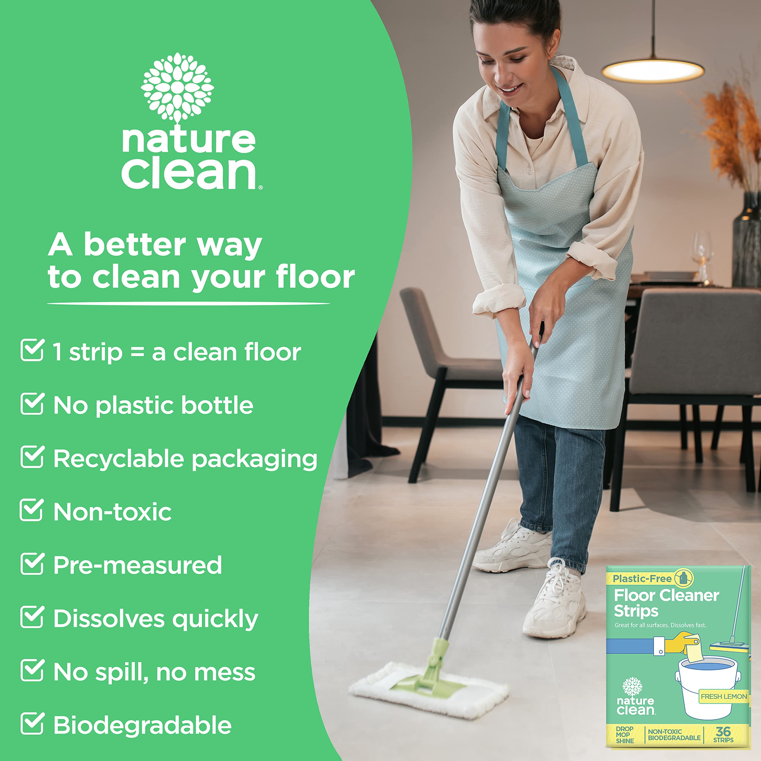 Nature Clean - Floor Cleaner Strips (36ct)