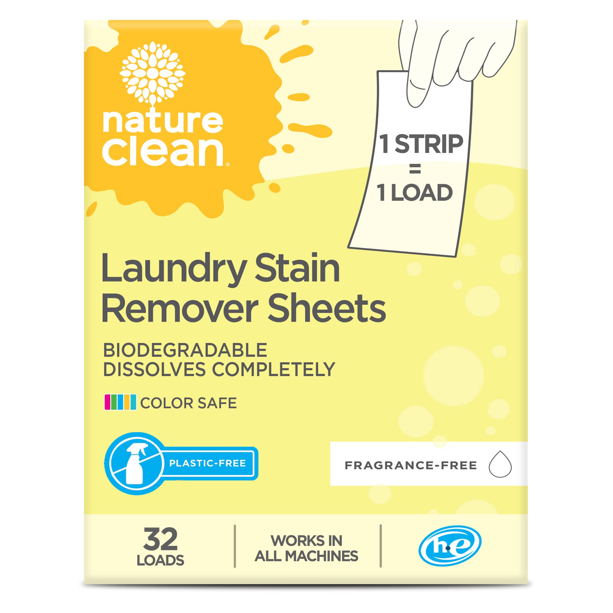 Nature Clean - Laundry Stain Remover Strips (32ct)