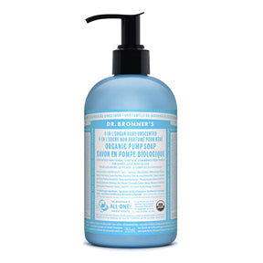 Dr. Bronner's Magic Soap - Baby Unscented Organic Sugar Soap (355ml)