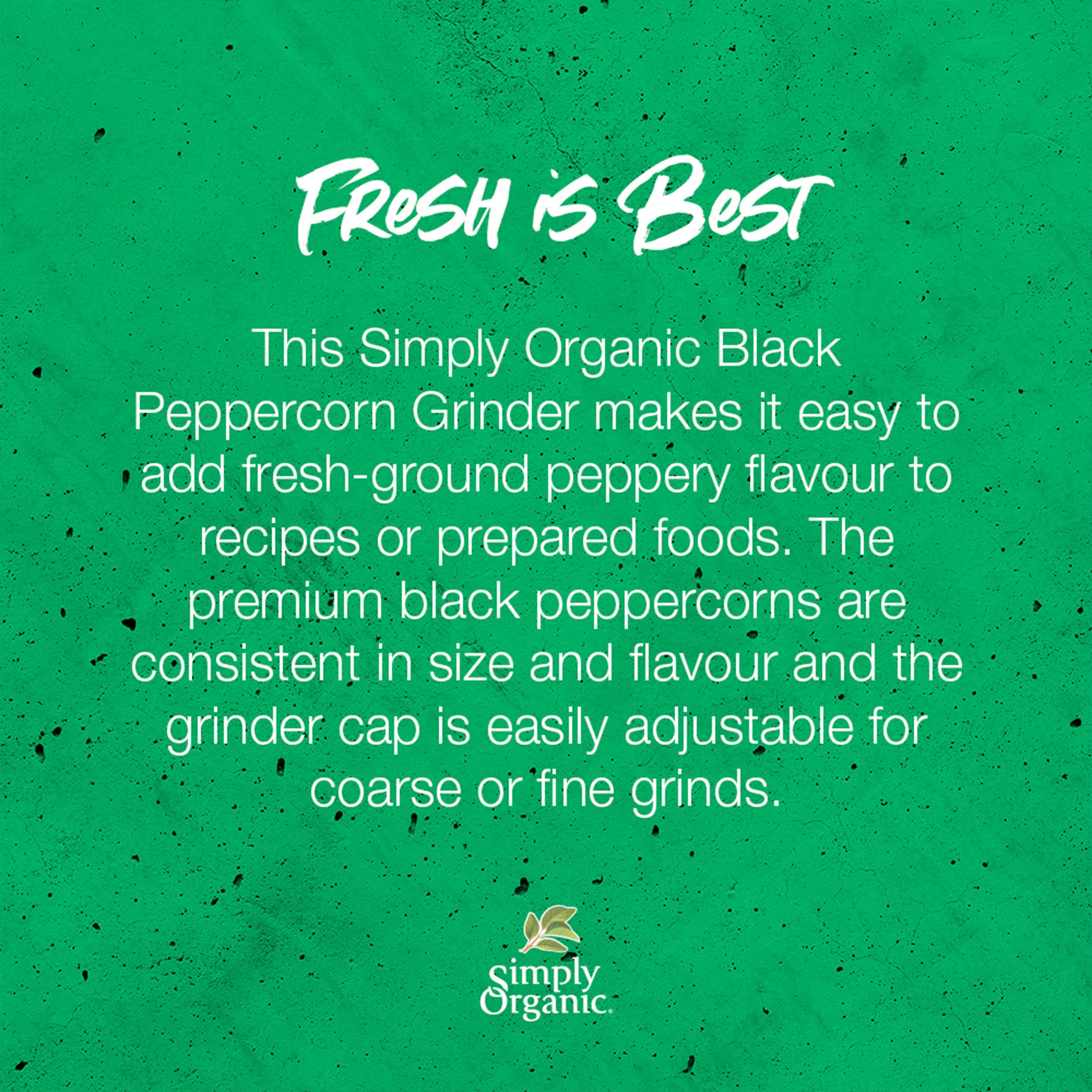 Simply Organic - Black Peppercorn Grinder (75g)
