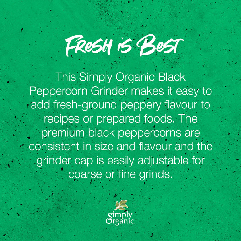 Simply Organic - Black Peppercorn Grinder (75g)